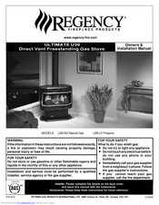 Regency ULTIMATE U39-LP Owners & Installation Manual