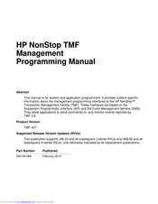 Hp NonStop TMF Programming Manual