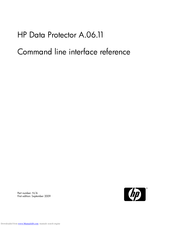 Hp Data Protector A.06.11 Command Line Interface Manual