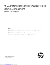 Hp HP-UX 11i Administrator's Manual