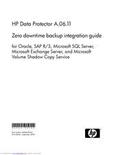 Hp Data Protector A.06.11 Integration Manual