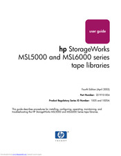 Hp StorageWorks MSL6000 series User Manual