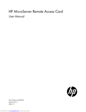 Hp MicroServe User Manual