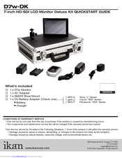Ikan D7w-DK Quick Start Manual