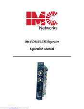 IMC Networks iMcV-STS Operation Manual