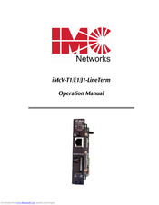 IMC Networks iMcV-J1-LineTerm Operation Manual