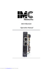 IMC Networks iMcV-FiberLinX Operation Manual