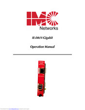 IMC Networks IE-iMcV-Gigabit Operation Manual