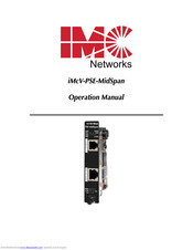 IMC Networks iMcV-PSE-MidSpan Operation Manual