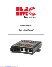 IMC Networks AccessEtherLinX Operation Manual