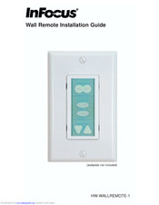 InFocus HW-WALLREMOTE-1 Installation Manual