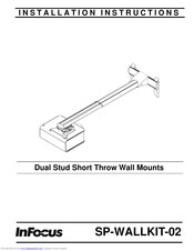 InFocus SP-WALLKIT-02 Installation Instructions Manual