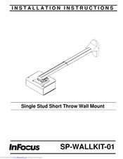 InFocus SP-WALLKIT-01 Installation Instructions Manual