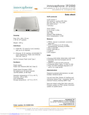 Innovaphone IP2000 Datasheet