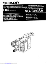 Sharp VC-C50SA Operation Manual