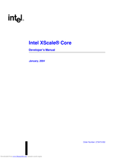Intel XScale Core Developer's Manual