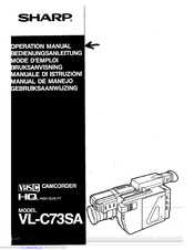 Sharp VL-C73SA Operation Manual