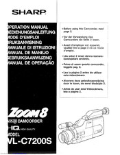 Sharp Zoom 8 VL-C7200S Operation Manual