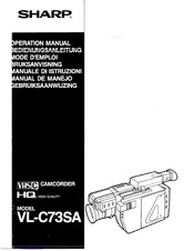 Sharp VL-C73SA Operation Manual