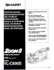 Sharp VL-C690S Operation Manual