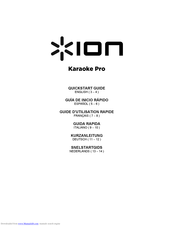 ION Karaoke Pro Quick Start Manual