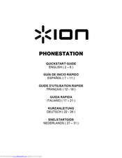 ION PHONESTATION Quick Start Manual