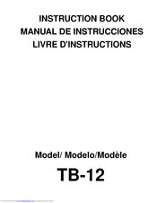 Janome TB-12 Instruction Book