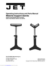 Jet SSHHO Operating Instructions And Parts Manual