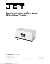 Jet AFS-2000 Operating Instructions And Parts Manual