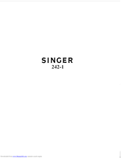 Singer 242-1 Instructions Manual