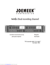 Joemeek twinQCS User Manual