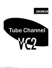 Joemeek VC2 Instructions Manual