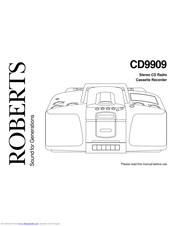 Roberts CD9909 Manual