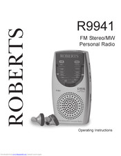 Roberts R9941 Operating Instructions Manual