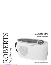 Roberts Classic 996 Manual