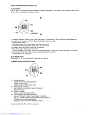 Robic SC-594 Operating Instructions Manual