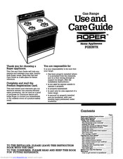 Roper FGS397X Use And Care Manual