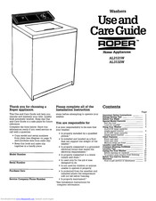 Roper AL3132W Use And Care Manual