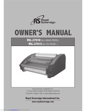 Royal Sovereign RSL2701S Owner's Manual
