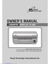 Royal Sovereign ES-400C Owner's Manual
