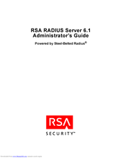 RSA Security RSA RADIUS Server 6.1 Administrator's Manual