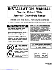 Jenn-Air 8101P427 Installation Manual