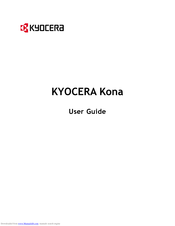 Kyocera Kona User Manual