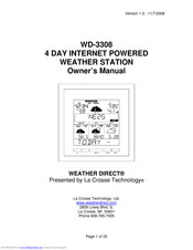 La Crosse Technology Weather Direct WD-3308 Owner's Manual