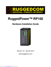 RuggedCom RUGGEDPOWER RP100 Hardware Installation Manual