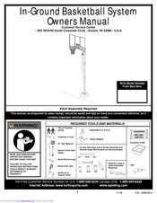 SPALDING M8809C4 Owner's Manual
