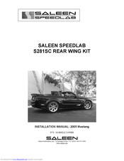 Saleen Speedlab S281SC Installation Manual