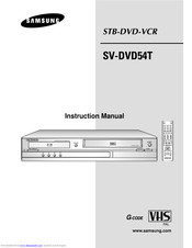 Samsung SV-DVD54T Instruction Manual