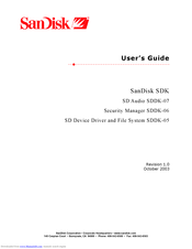 SanDisk SDK User Manual
