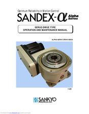 Sankyo SANDEX-Alpha 11AR Operation And Maintenance Manual